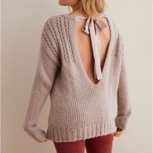 aerie oversized tie-back sweater